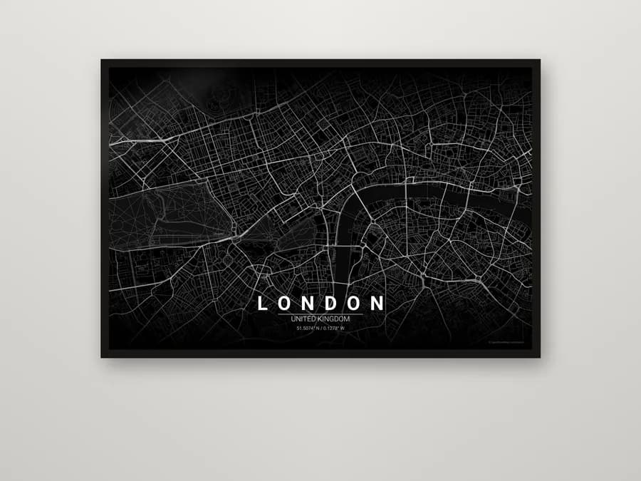 How to Create a Gallery Wall with Map Posters